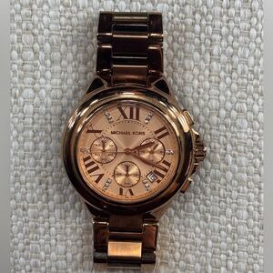 MK Runway Rose Gold-Tone Watch for WOMEN